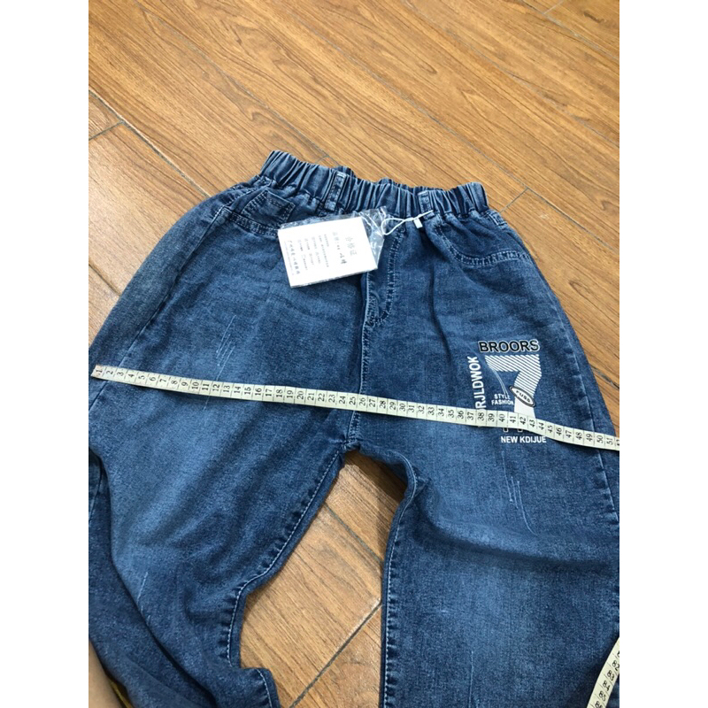 Quần jean bé trai size đại >50kg nam nữ mặc được