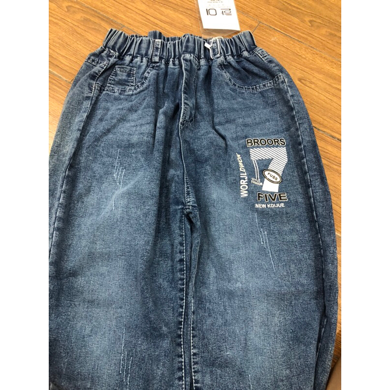Quần jean bé trai size đại >50kg nam nữ mặc được