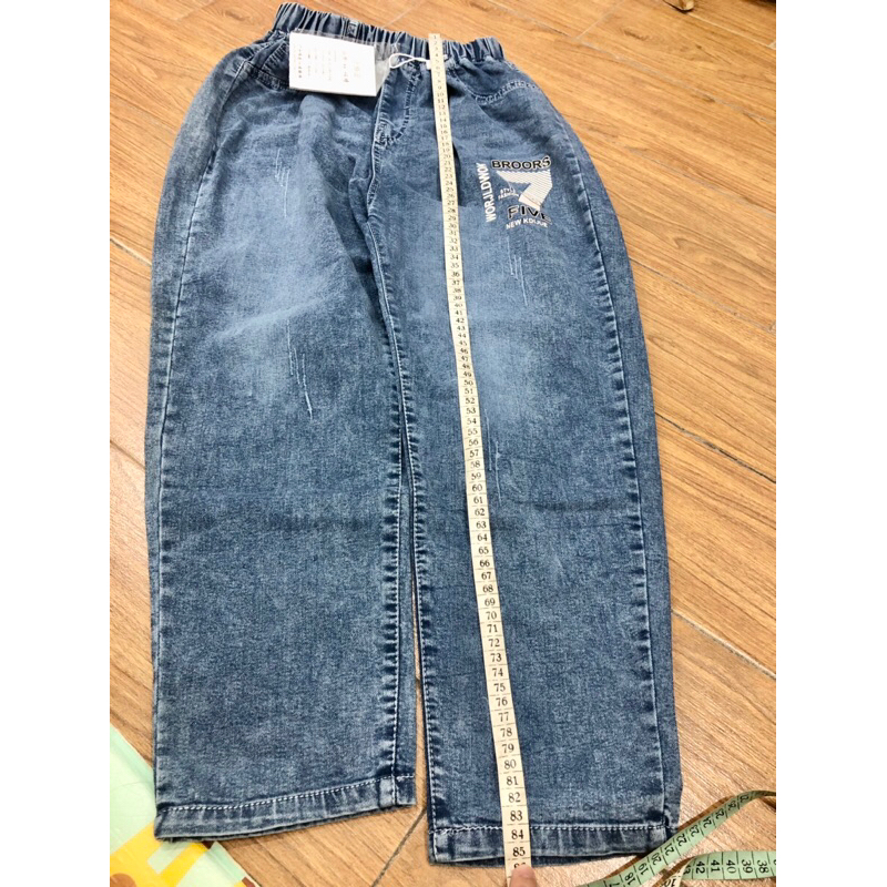 Quần jean bé trai size đại >50kg nam nữ mặc được