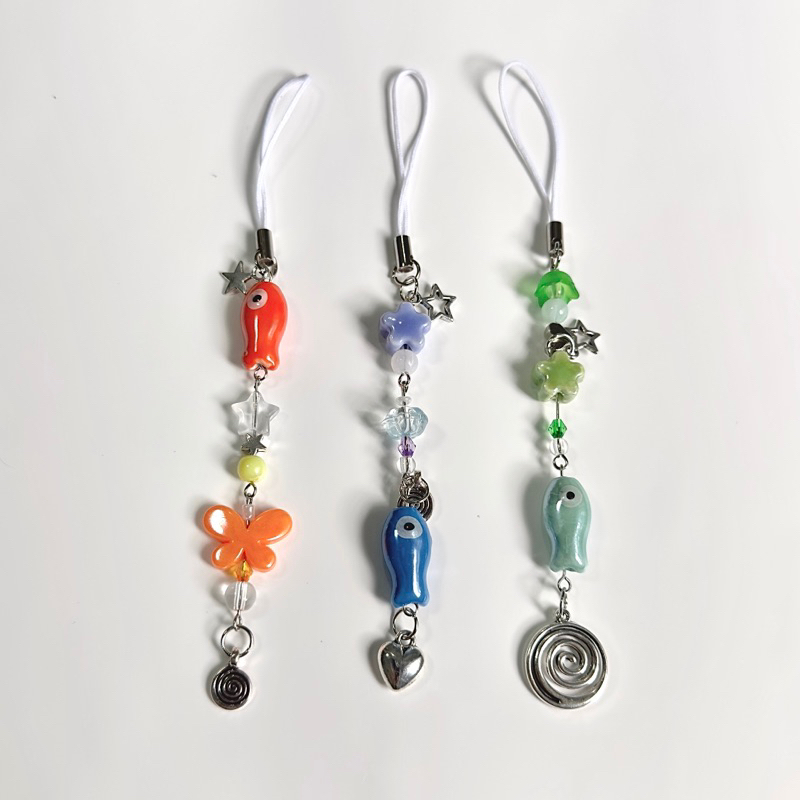 𓆞 Móc khoá hình cá ࿔ treo điện thoại, túi🪼