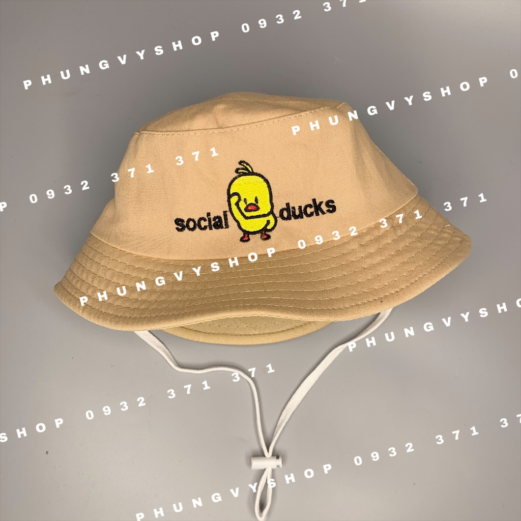 Bé 2.5-6 Tuổi/ Vòng đầu 52cm_ Mũ Bo Vành cực dễ thương CHÚ VỊT CON- Nón Tai bèo
