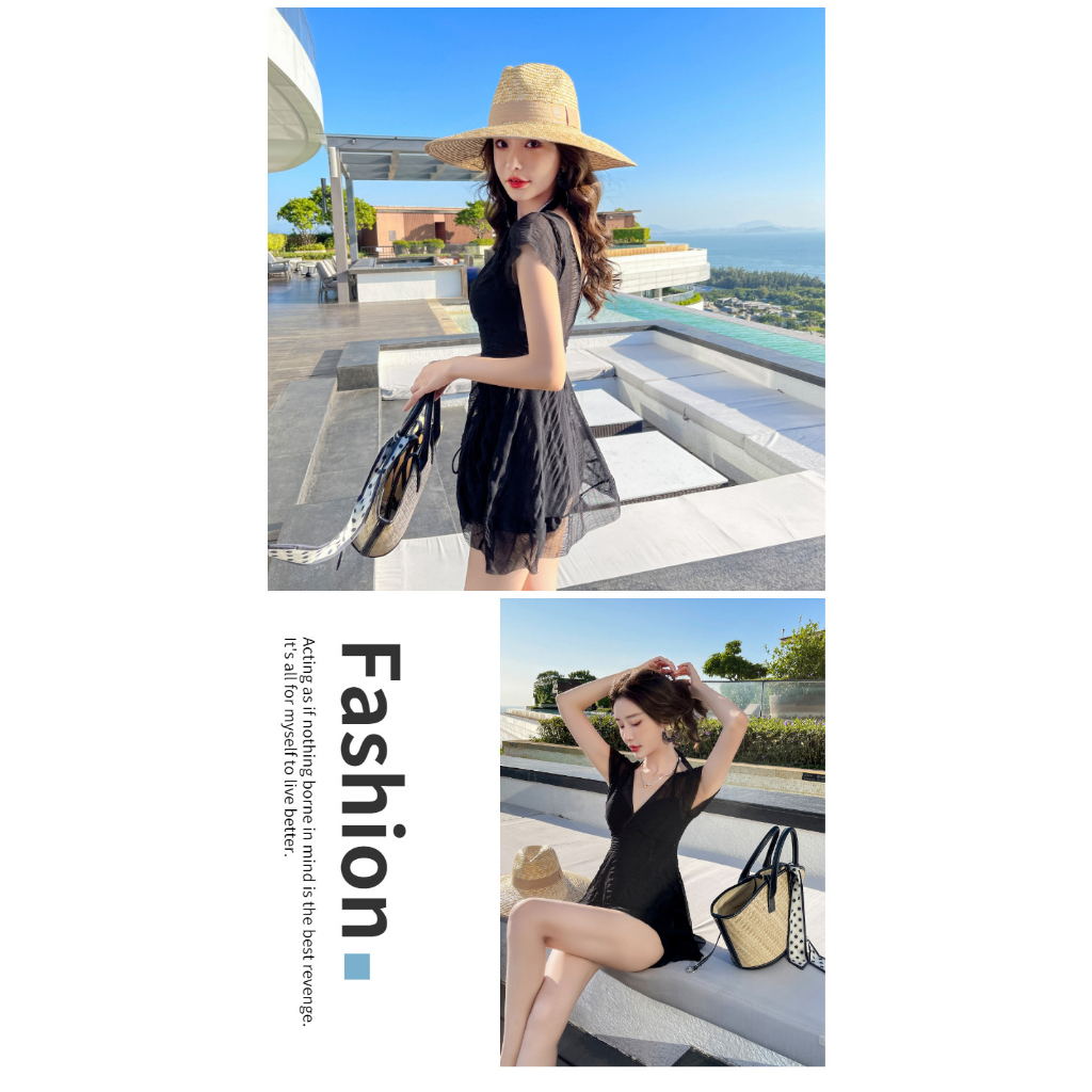 Váy Đi Chơi Set Đi Biển Dây Buộc Áo Yếm Bikini Liền Thân Cao Cấp Đồ Bơi Nữ Kín Đáo Che Khuyết Điểm Pikini LIZ-V321.2 | BigBuy360 - bigbuy360.vn