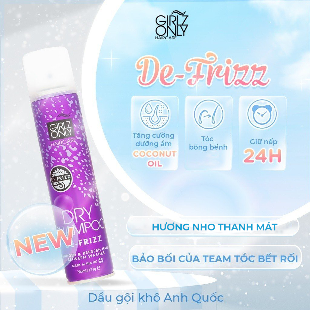 DẦU GỘI KHÔ GIRLZ ONLY DRY SHAMPOO 200ML