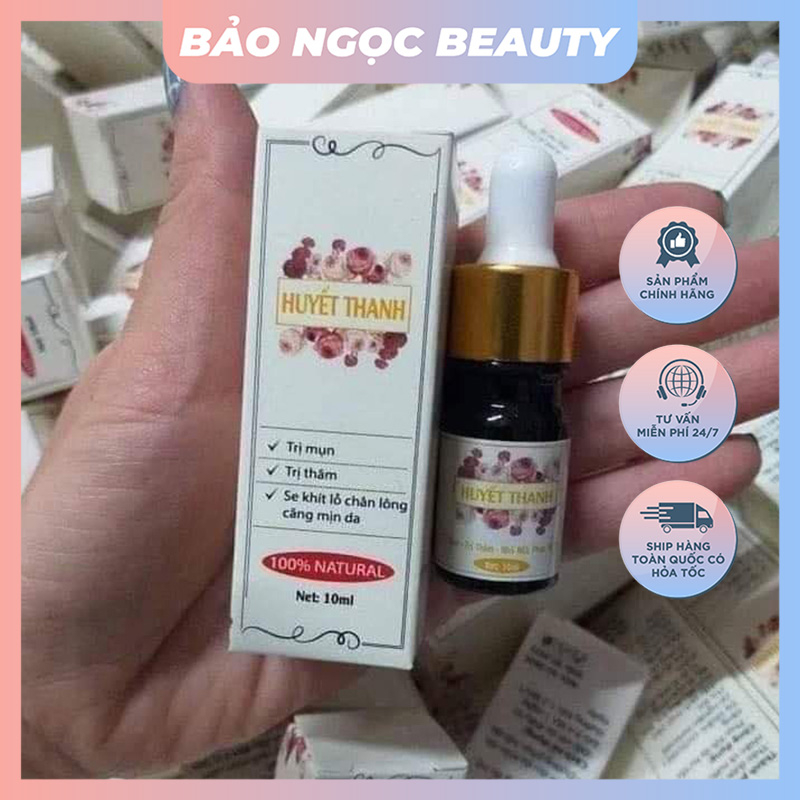 Huyết thanh giải quyết vấn đề da mụn 100% Natural