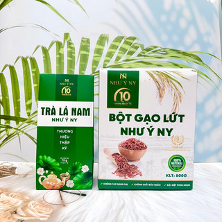 Combo bột gạo lứt Như Ý và Trà lá nam Như Ý Ny