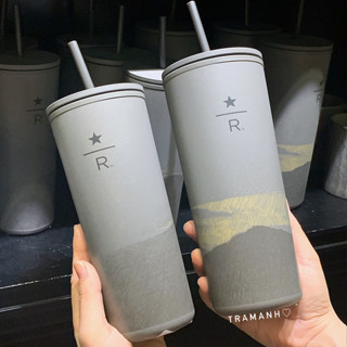   Authentic  STARBUCKS RESERVE LY COLD CUP GRAY SUSTAINABLE  KHÔNG GIỮ NHIỆT  