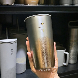 Starbucks reserve ly giữ nhiệt gray gold 473ml