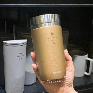   Authentic  STARBUCKS RESERVE LY GIỮ NHIỆT STANLEY GOLD 473ML 