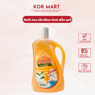 SIÊU HOT Nước lau sàn Blue 1000ml tinh dầu Quế diệt khuẩn, nhà cửa thơm tho sạch sẽ