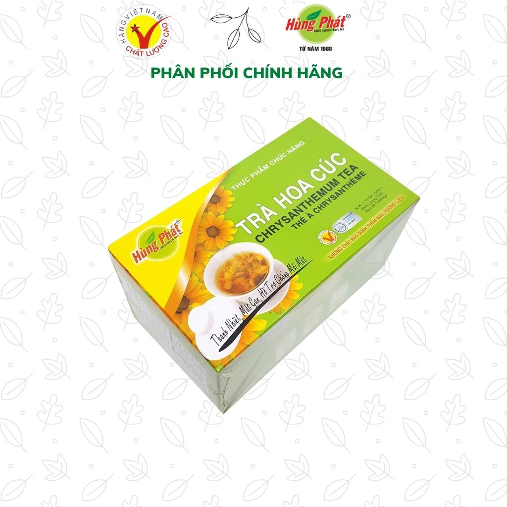 Trà Hoa Cúc, Trà TimSen  Thanh Nhiệt ,Mát Gan, Tốt Cho Mắt, Hộp 25 gói x 2g