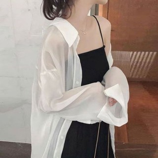 Áo sơ mi nữ mỏng có túi sang chảnh