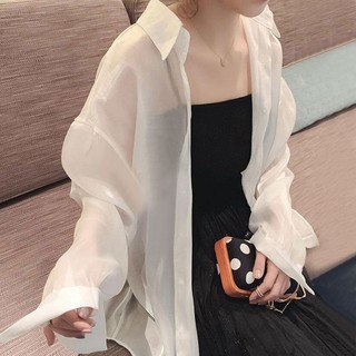 Áo sơ mi nữ mỏng có túi sang chảnh