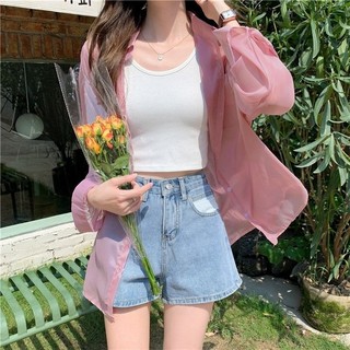 Áo sơ mi nữ mỏng có túi sang chảnh