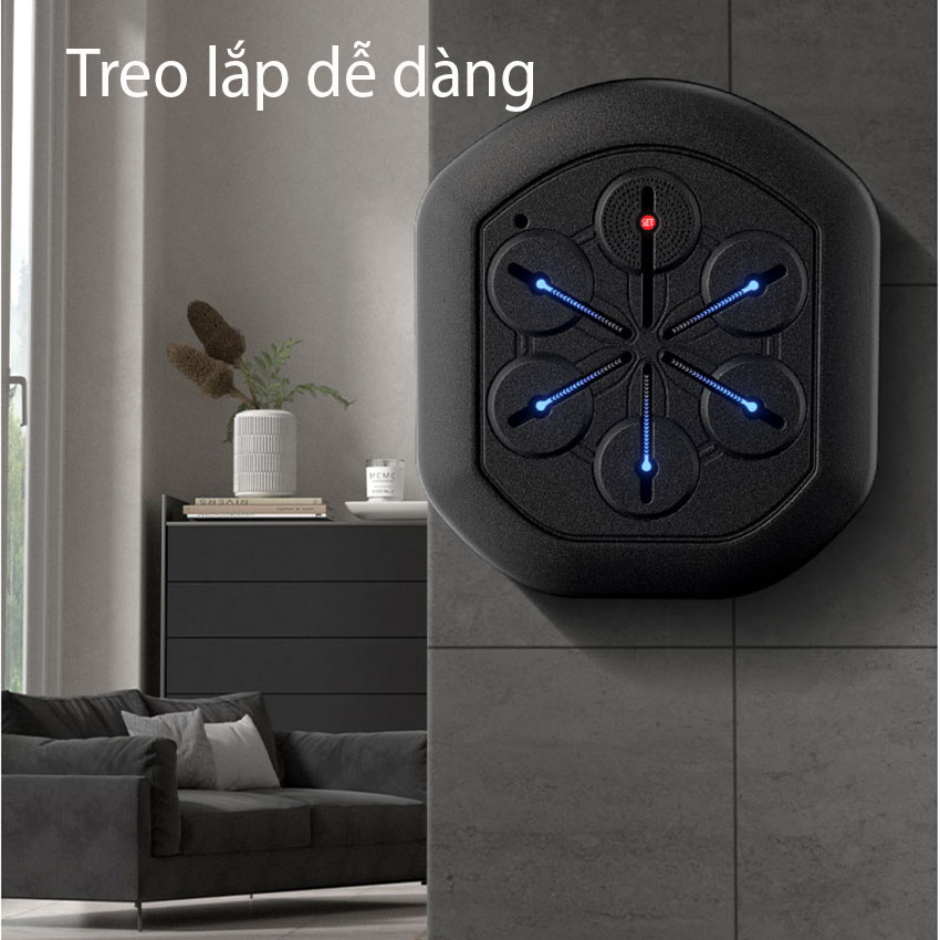 Máy đấm bôc treo tường MRCUE có bluetooth Tập Boxing Theo Nhạc Thông Minh, máy đấm bốc dán tường