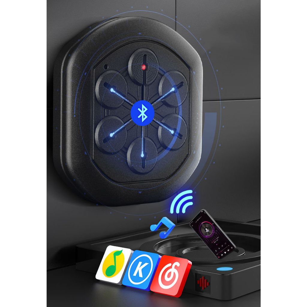 Máy đấm bôc treo tường MRCUE có bluetooth Tập Boxing Theo Nhạc Thông Minh, máy đấm bốc dán tường
