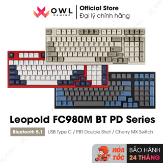 Bàn phím cơ Leopold FC980M Bluetooth PD Series (Hàng chính hãng)