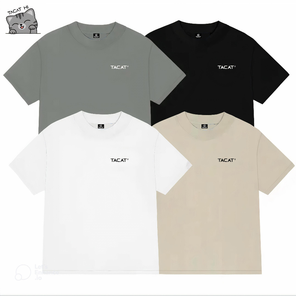 Áo Thun T3 Áo thun Baby Tee TACAT Basic 100% Cotton, Baby Tee Unisex local brand chính hãng