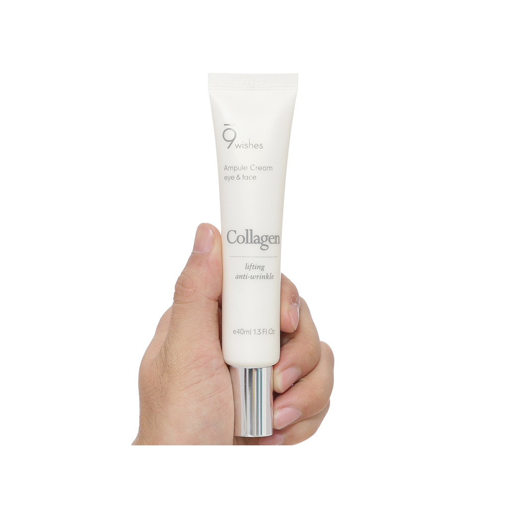 Kem Mắt 9 Wishes Collagen Ampule Eye & Face Cream 40ml