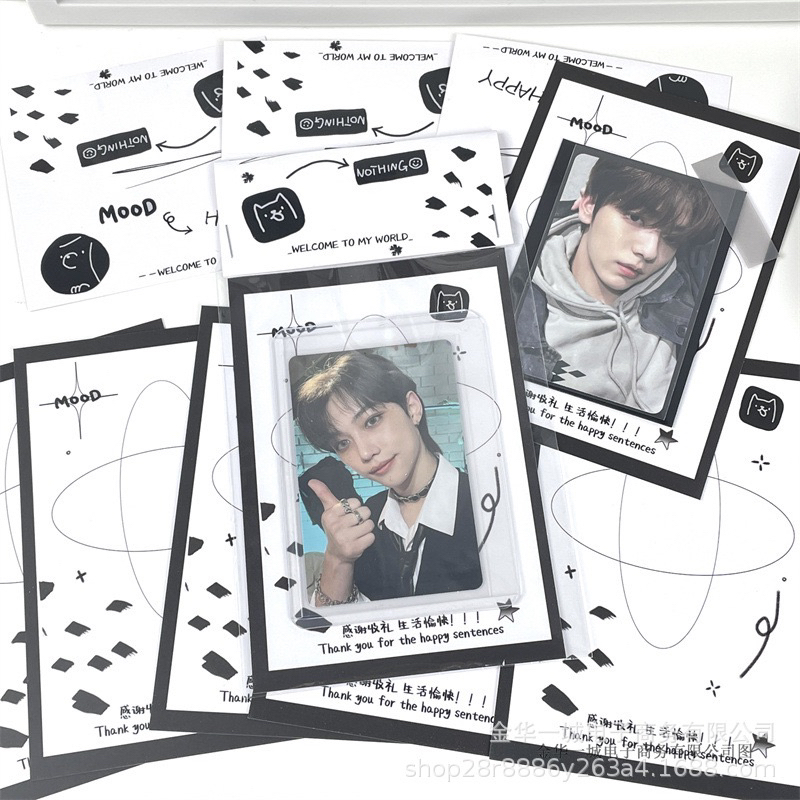 Set đầu thẻ + bìa màu basic dùng gói card Kpop