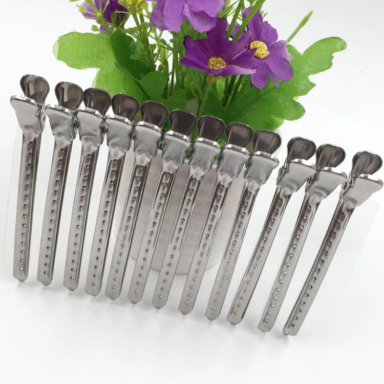 Kẹp Inox Định Hình Tóc Sóng Nước Set 12 cái Size Trung 9,5cm