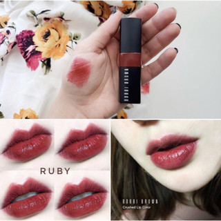 [MINISIZE 2.25G ] SON THỎI B.B. BROWN CRUSHED LIP COLOR MÀU RUBY MINISIZE