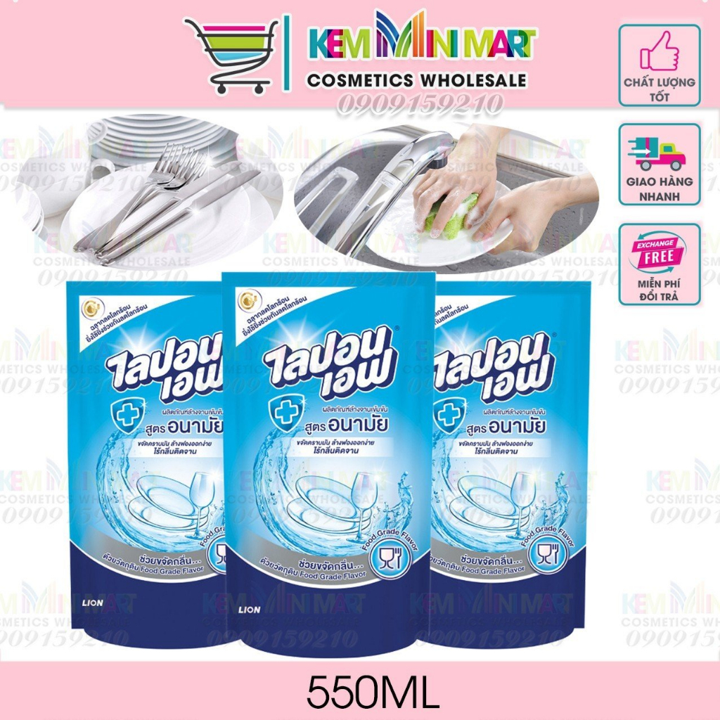 NƯỚC RỬA CHÉN LIPON THÁI LAN DẠNG TÚI 500ml