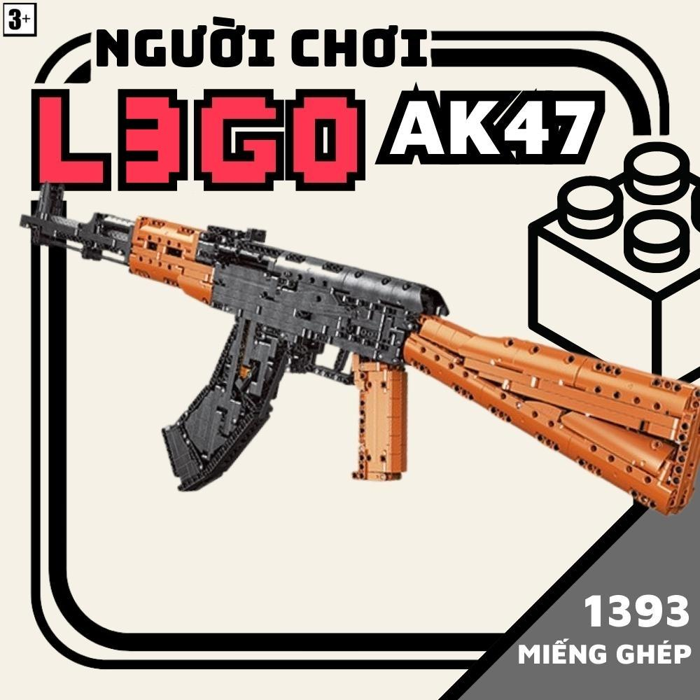 Mô Hình Khẩu AK47 (1393 mảnh) - Mô hình lắp ghép xếp hình thông minh