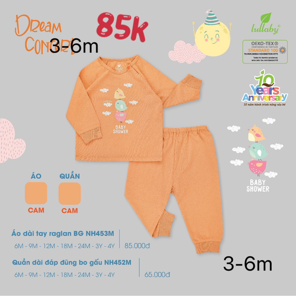 Sale bộ dài tay Raglan bé trai, bé gái chất cotton