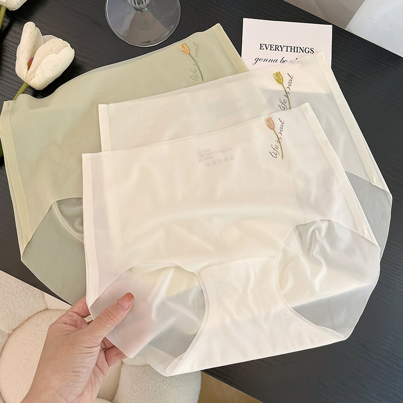 Quần lót nữ su tơ thấu quang micron8d cạp cao siêu mỏng tàng hình FLQ215