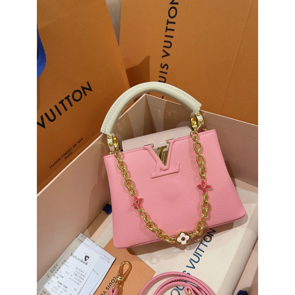 TÚI LV CAPU DA THẬT SZ21 BOX 2 LỚP