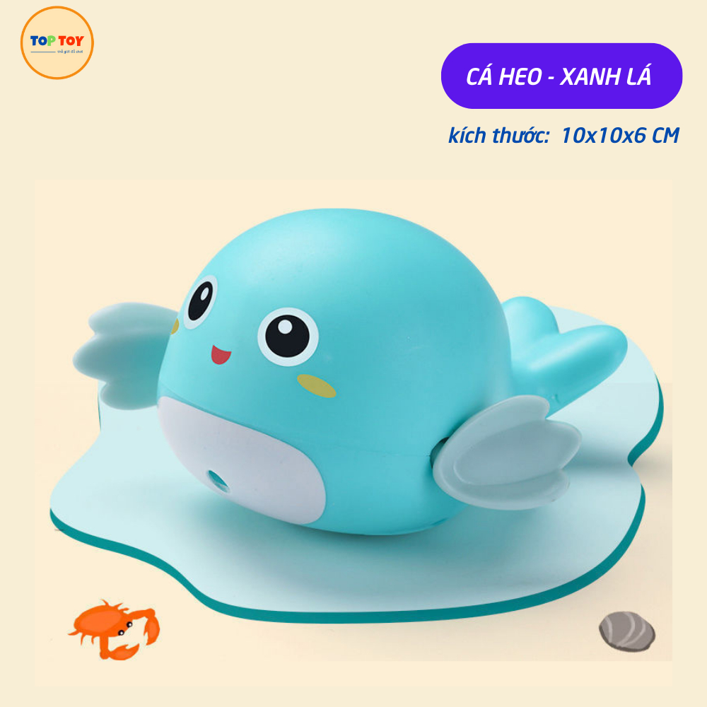 Đồ Chơi Tắm Cho Bé - Cá Heo Toptoy, Vịt, Rùa Con Bơi Lội Ngỗ Nghỉnh Dễ Thương Cho Trai Bé Gái