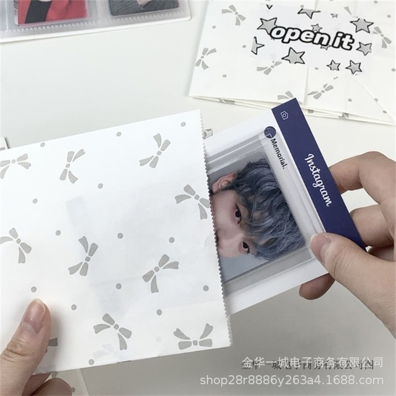 Set 5 túi giấy trắng gói hàng/quà tặng