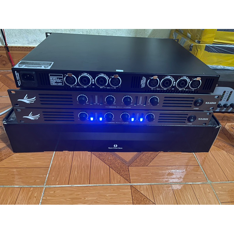 Đẩy công suất class D 4 kênh NA4800 công suất 800W/kênh