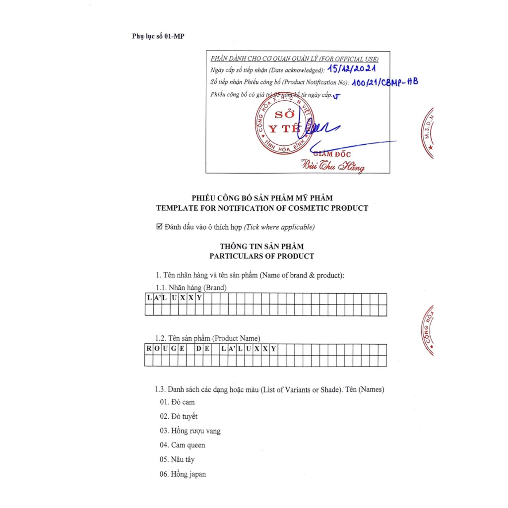 Son Dr.Lacirvn Son lạnh Rouge De La' Luxury Dr Lacir chính hãng siêu lì không trôi nhiều màu sắc