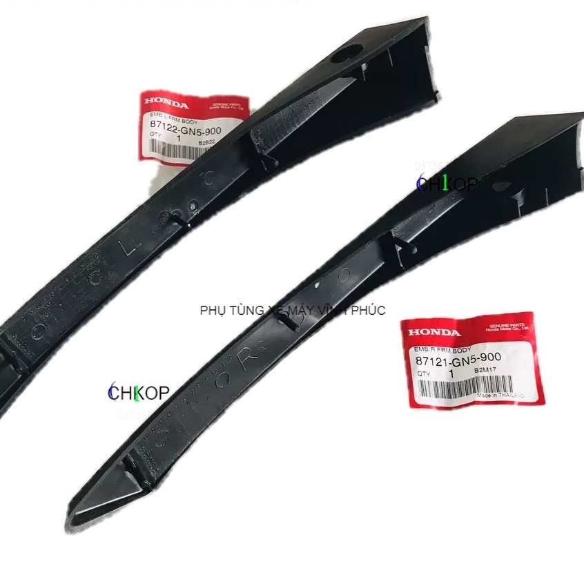 Nẹp sườn, nẹp thùng xăng Dream Thái Zin Honda Thái Lan - 87121-GN5-900/ 87122-GN5-900