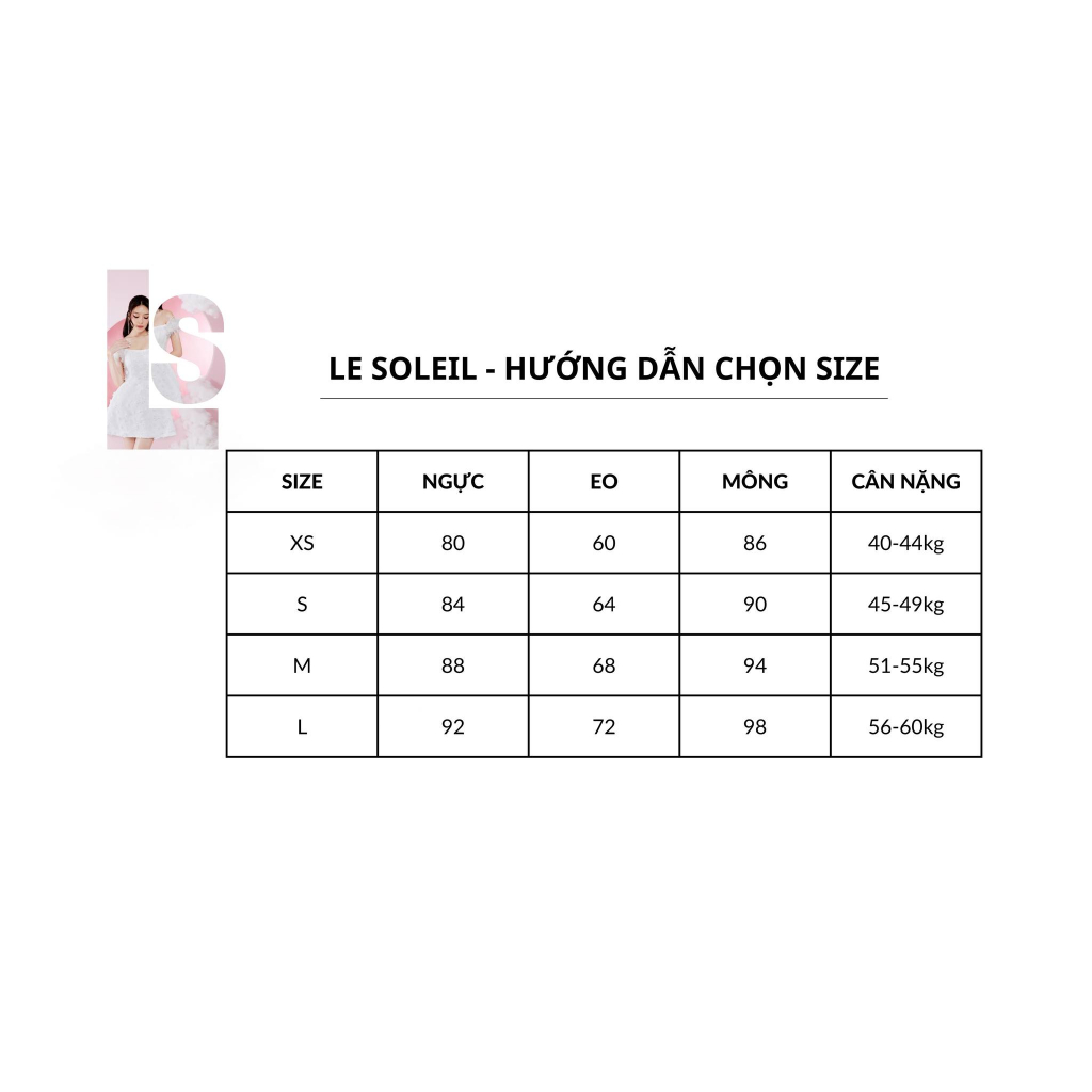 Đầm thiết kế đính hoa ngực dáng chữ A tiểu thư SERENADE DRESS - Le Soleil