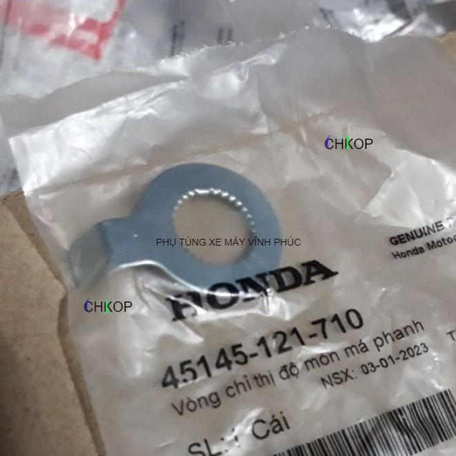 Vòng chỉ thị độ mòn má phanh Honda Dream, Wave, Future