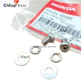 Combo Bộ ốc bắt nẹp cổ pô xe dream - 6 chi tiết Honda Việt Nam