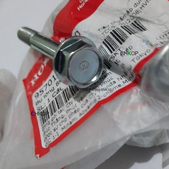 Bu lông 8x60 , ốc bắt baga rổ xe dream và nhiều dòng xe máy khác lắp chung ( Mã: 95701-080-6000) Chính hãng honda