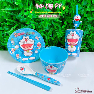 Set combo chén ly muỗng Doremon Doraemon