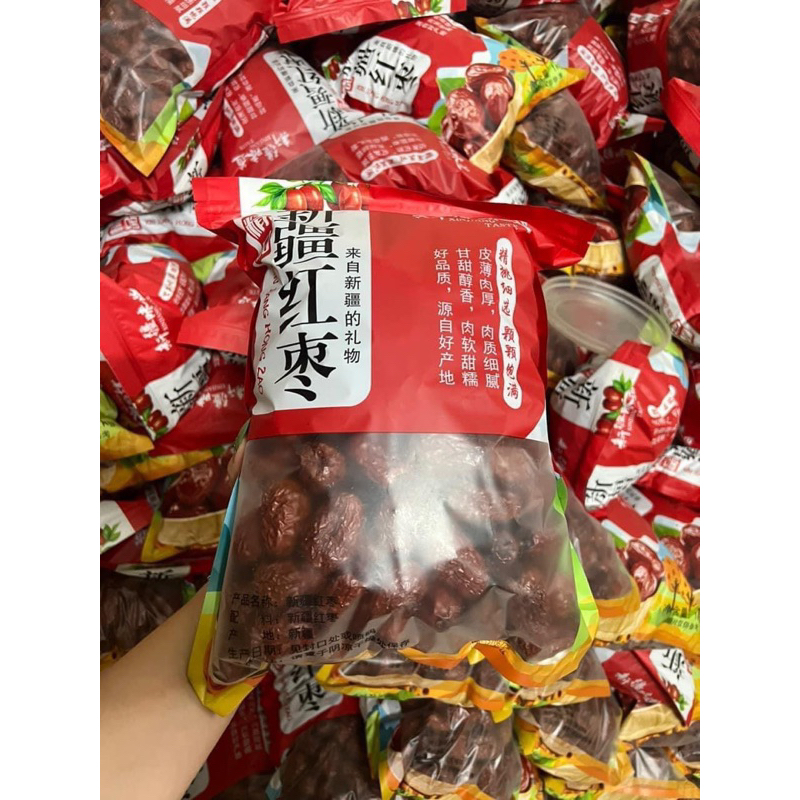 TÁO ĐỎ SẤY KHÔ, HÀNG ĐỦ 1KG, DATE MỚI, hàng đại