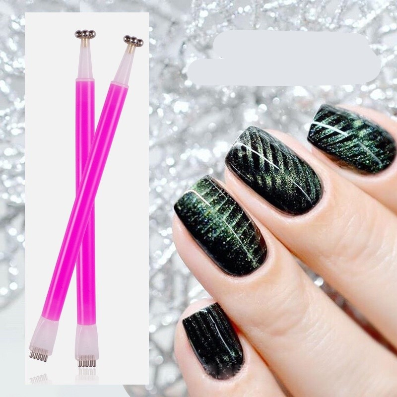 Nam châm hơ mắt mèo, cây nam châm 2 đầu làm nail, thanh nam châm đa năng