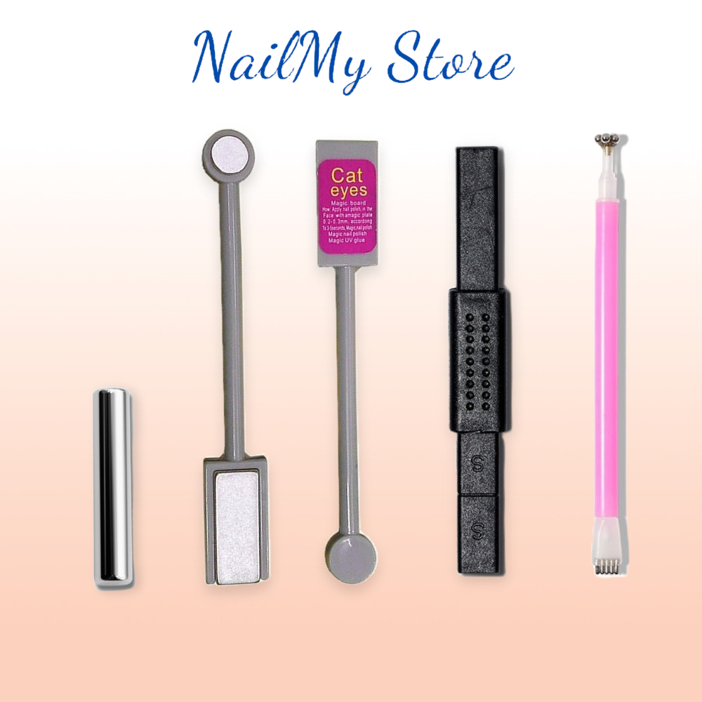 Nam châm hơ mắt mèo, cây nam châm 2 đầu làm nail, thanh nam châm đa năng