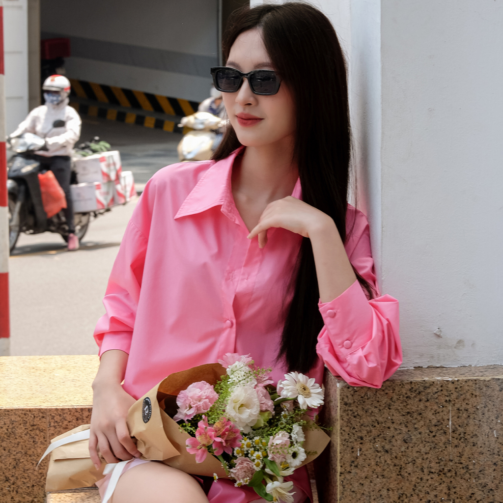 Áo sơ mi oversize Carolyn RUE