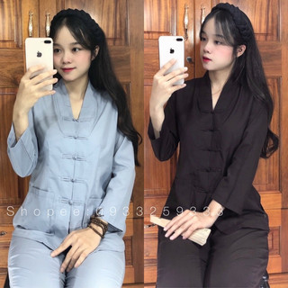 Đồ lam đi chùa # la hán nữ