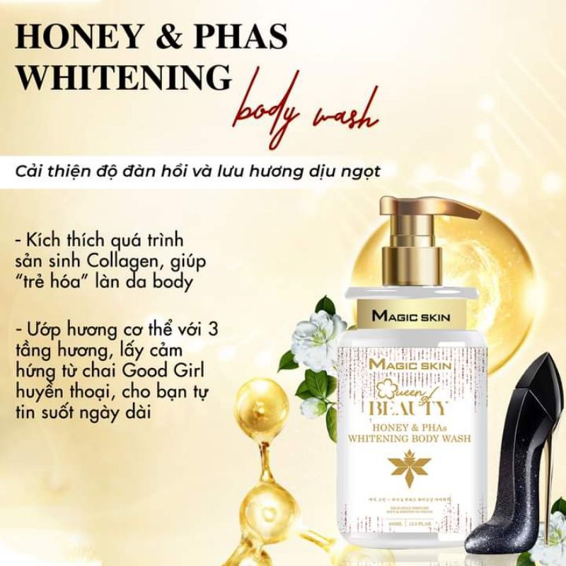 Sữa tắm mật ong lên men hương nước hoa, lưu hương 24h