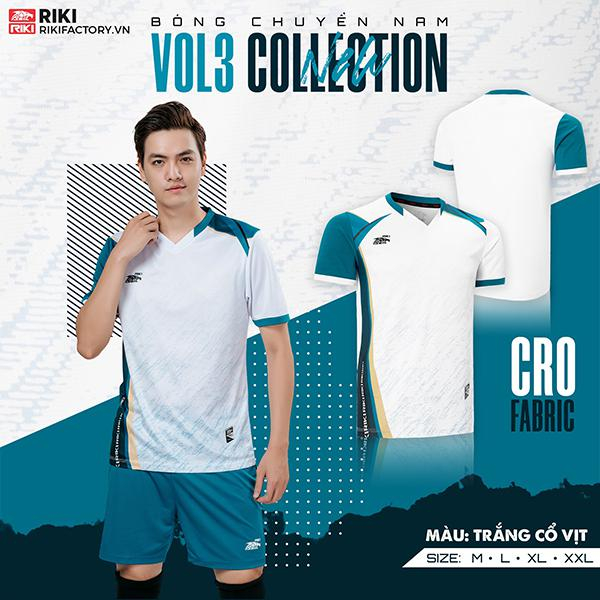 Quần áo bóng chuyền Nam RIKI VOL 3 - Vải thun lạnh co giãn, thấm hút mồ hôi tốt