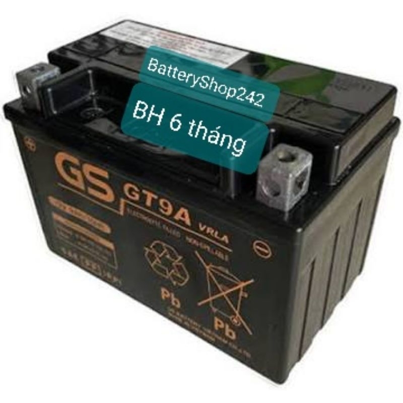 Ắc quy GS GT9A/WP9-BS 12V-9Ah dùng cho Attila, Vespa...