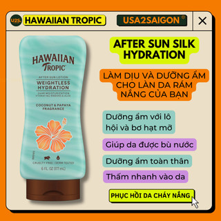 CẤP ẨM DỊU DA SAU PHƠI NẮNG HAWAIIAN TROPIC- AFTER SUN WEIGHTLESS SUN LOTION