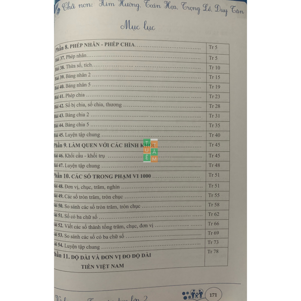 Sách - Vở bài tập Toán tư duy lớp 2